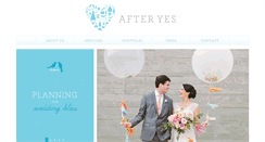 Desktop Screenshot of afteryesweddings.com