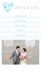 Mobile Screenshot of afteryesweddings.com